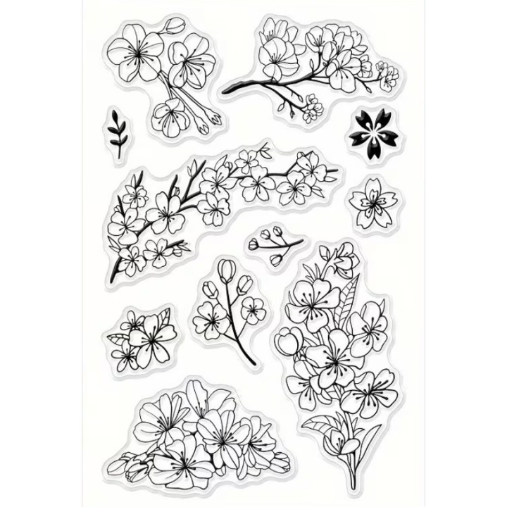 Clear stempel bloesems 11x16cm