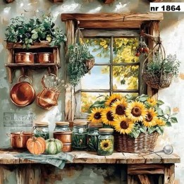 Rustic Country Kitchen servet 33x33cm