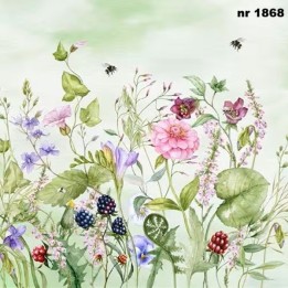 Verano en el Jardin servet 33x33cm
