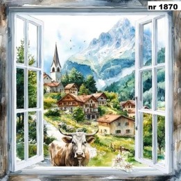 Mountain View servet 33x33cm