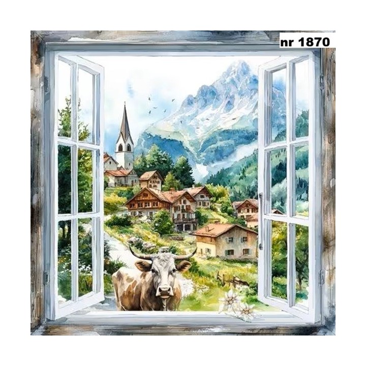 Mountain View servet 33x33cm