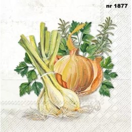 Onions servet 33x33cm
