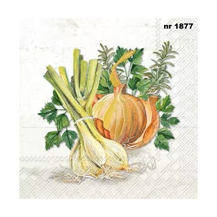 Onions servet 33x33cm