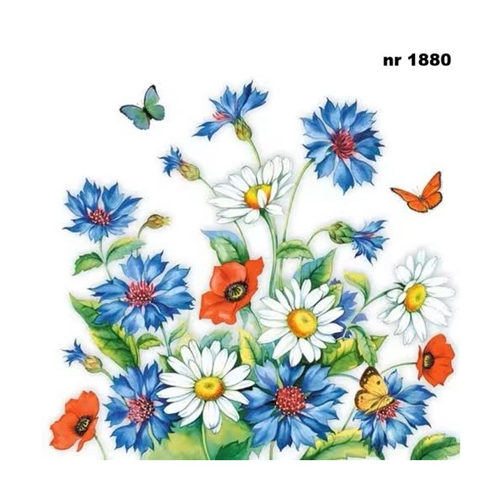 Cornflower servet 33x33cm