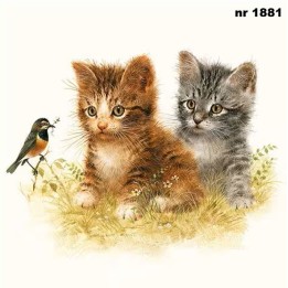 Kitten Friend servet 33x33cm