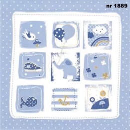 Little One blue servet 33x33cm