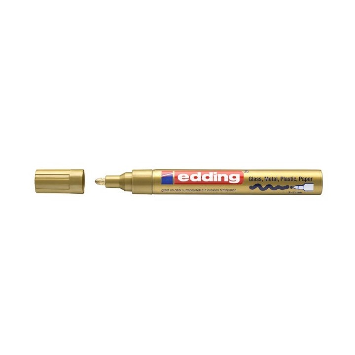 Edding 750 glanslakmarker 2-4mm goud