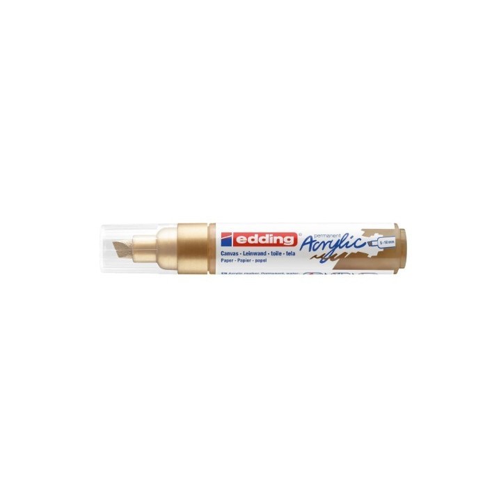 Edding 5000 Acrylmarker breed 5-10mm rijkgoud