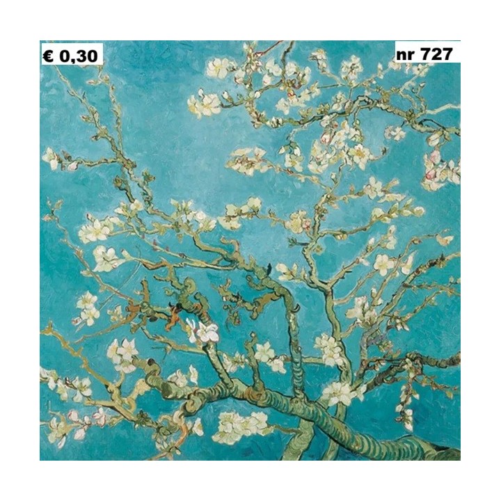 Almond blossom, Vincent van Gogh servet 33x33cm
