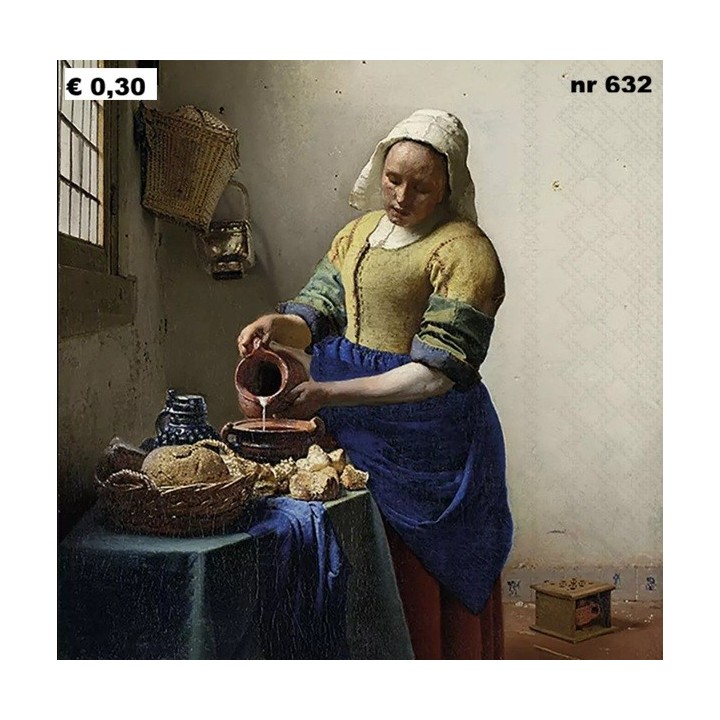 The milkmaid servet 33x33cm