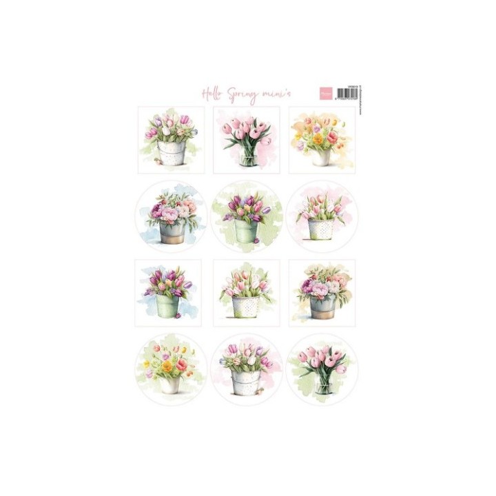 Marianne Design Knipvel Hello spring mini's