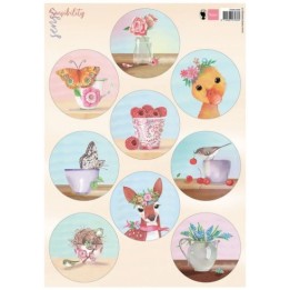 Marianne Design Knipvel sensibility summer circles 7cm A4
