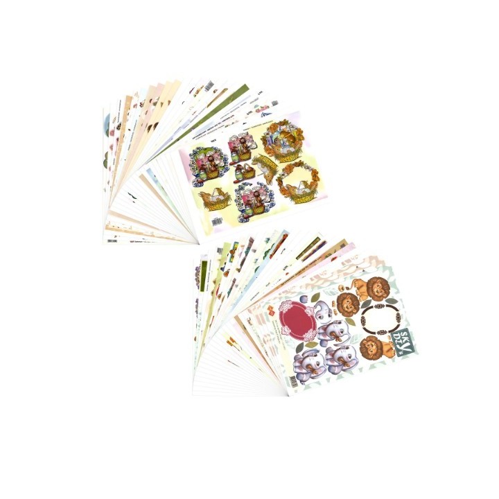 TBZ decoupage en knipvel assortiment A4 50x