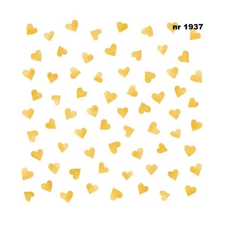 My Heart gold servet 33x33cm