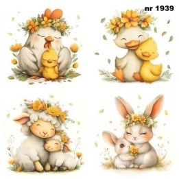 Lovely Spring Families servet 33x33cm