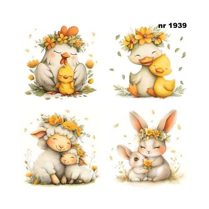 Lovely Spring Families servet 33x33cm