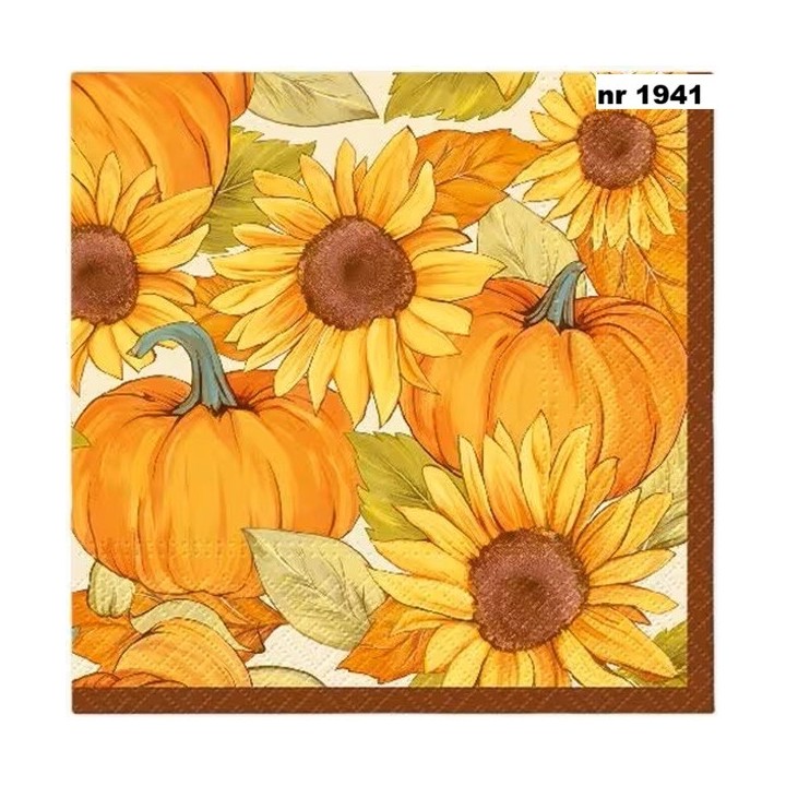 Pumpkin Sun servet 33x33cm