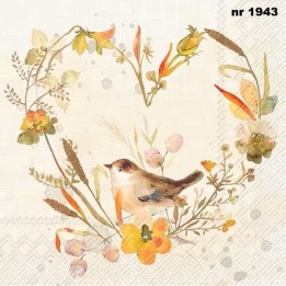 Lovely little Bird servet 33x33cm