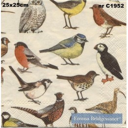 Emma Bridgewater British birds servet 25x25cm
