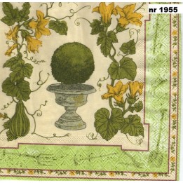 The garden servet 33x33cm