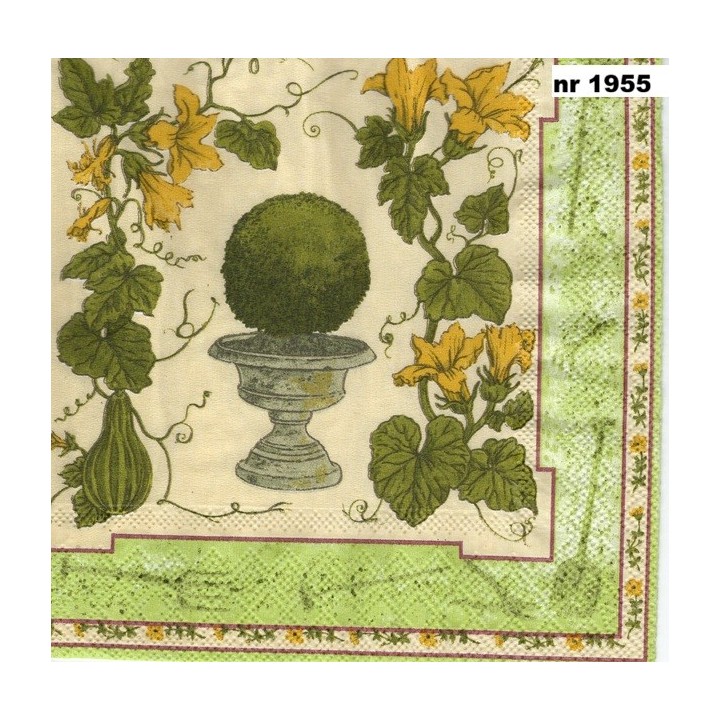 The garden servet 33x33cm