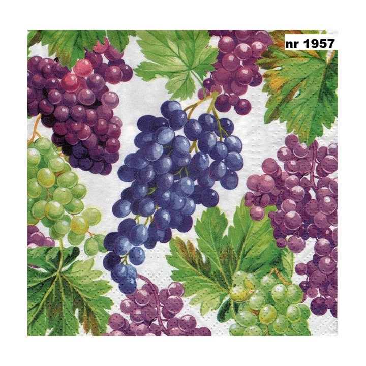 Grappe de Rainins servet 33x33cm