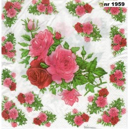 Roos servet 33x33cm