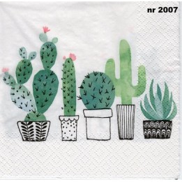 Cactus servet 33x33cm