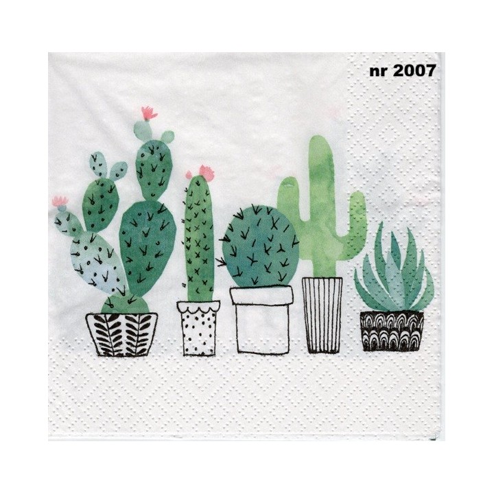 Cactus servet 33x33cm