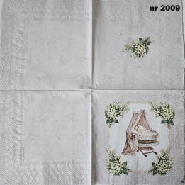 Clayre & Eef Baby servet 33x33cm