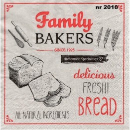 Family bakers servet 33x33cm