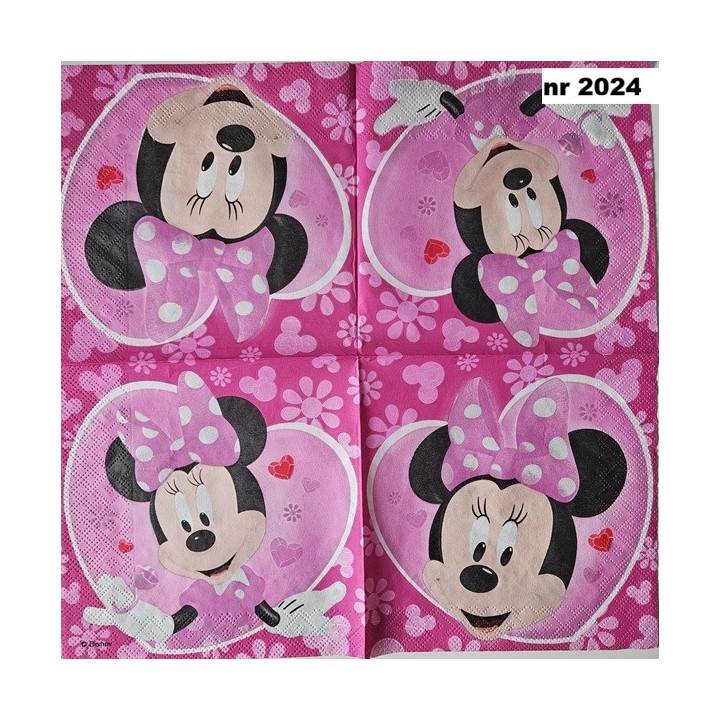 Disney Minnie Mouse servet 33x33cm