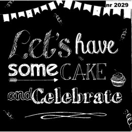 Let's have cake servet 33x33cm