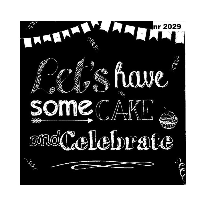 Let's have cake servet 33x33cm