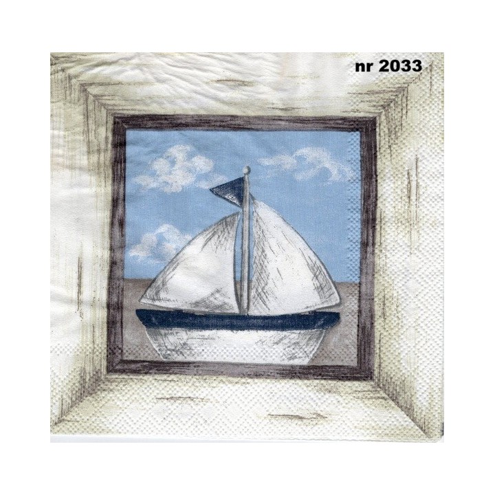 Sail away servet 33x33cm