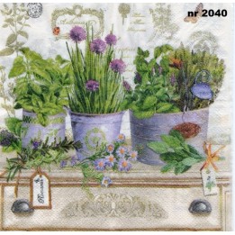 Herbs servet 33x33cm