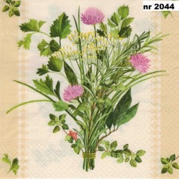 Klaver boeket servet 33x33cm