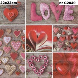 Love servet 22x22cm
