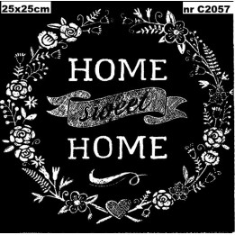 Home sweet home servet 25x25cm