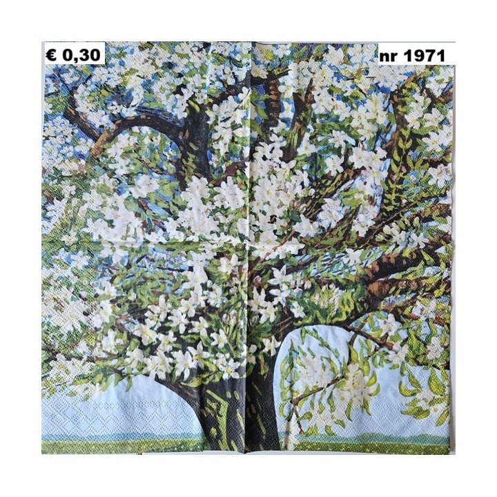 Beemster Bloeiende Boom, Charley Toorop servet 33x33cm