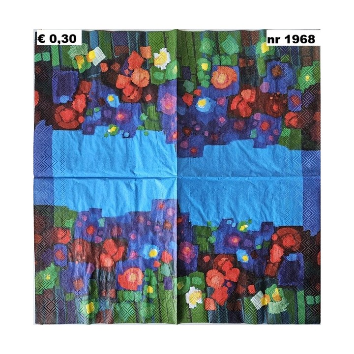 Eleven Flowers, Ton Schulten servet 33x33cm