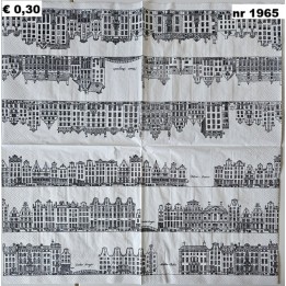 Canal Houses, Caspar Philips Jacobszoon servet 33x33cm