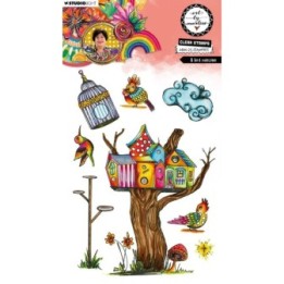 Studio Light Art By Marlene Clear Stamp A Bird Mansion