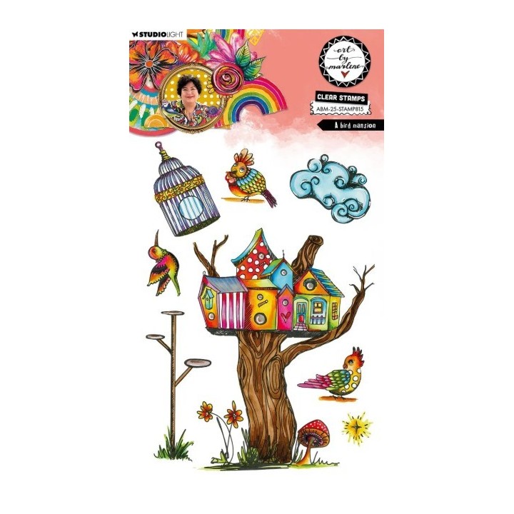 Studio Light Art By Marlene Clear Stamp A Bird Mansion