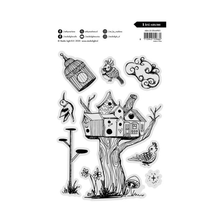 Studio Light Art By Marlene Clear Stamp A Bird Mansion