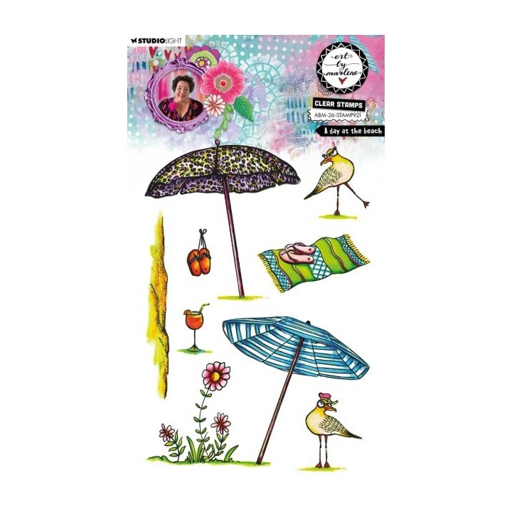Studio Light Art By Marlene Clear Stamp A day at the beach