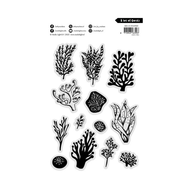 Studio Light Art By Marlene Clear Stamp A Lot Of Corals