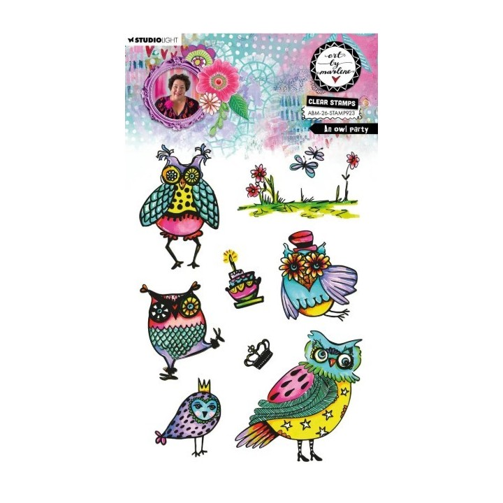 Studio Light Art By Marlene Clear Stamp An owl party