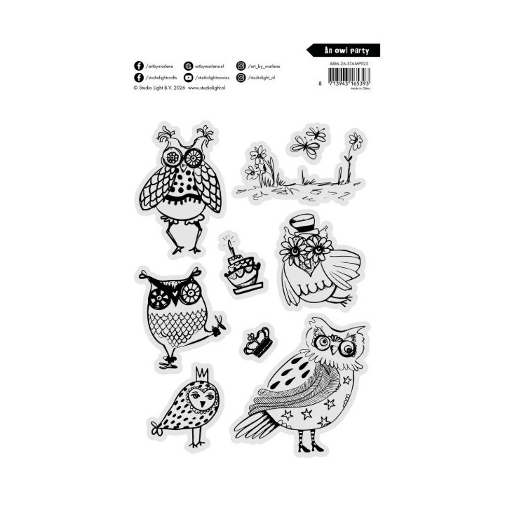 Studio Light Art By Marlene Clear Stamp An owl party