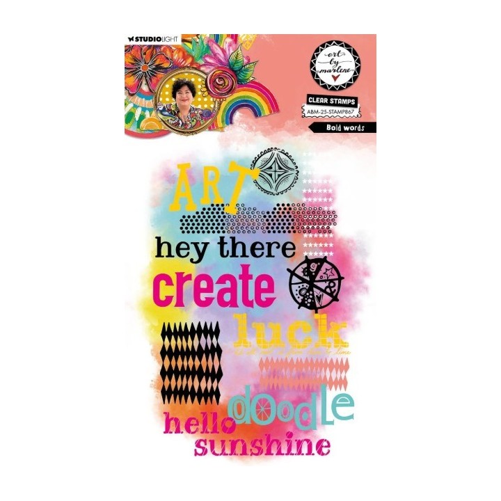 Studio Light Art by Marlene Clear Stamp Bold words